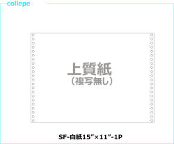 連続伝票用紙 白紙15×11インチ